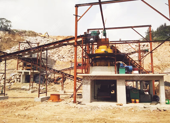 陜西花崗巖時(shí)產(chǎn)400噸混凝土用料生產(chǎn)線