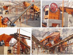 時產200噸石子1315反擊式破碎機 生產線